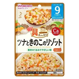 日本和光堂 便利即食餐包-鲔鱼蘑菇鸡肉烩饭 80g