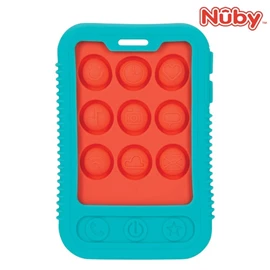 美國Nuby Giggle Bytes 按壓咬咬手機固齒器