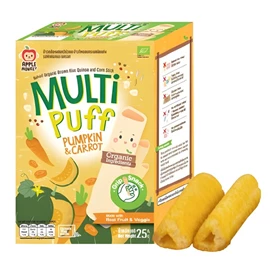 Apple Monkey 有机糙米藜麦泡芙手指饼-25G 南瓜胡萝卜