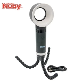 美國Nuby 八爪魚無葉片式推車風扇