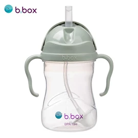 澳洲b.box 防漏吸管學飲杯/ PPSU 鼠尾草 240ml