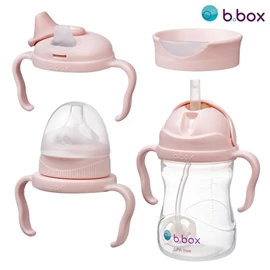 澳洲b.box 全阶段奶瓶学饮杯套装/ 粉红