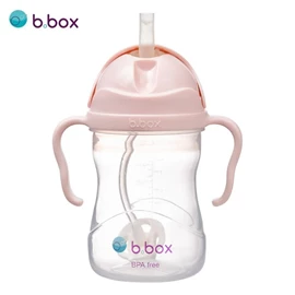 澳洲b.box 防漏吸管學飲杯/ PPSU 粉紅色 240ml