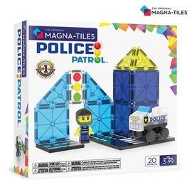 Magna-Tiles 磁力積木-巡邏警車套裝 20片