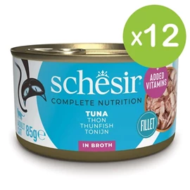 Schesir 貓主食罐頭/ 湯煮系列 純吞拿魚 85g X 12罐