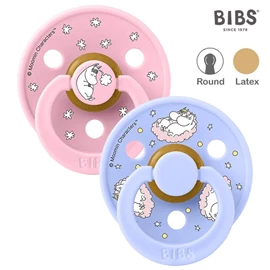 丹麥BIBS Colour 圓形乳膠安撫奶嘴/ 0-6M 兩件裝 姆明甜夢