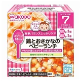 日本和光堂 即食營養便當/ 雞肉粥 80g+西式燉鱈魚蔬菜 80g