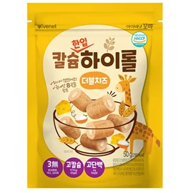 韓國Ivenet貝貝 加鈣迷你穀物卷/ 雙重芝士味 50g