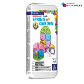 Magna-Tiles MicroMAGS 迷你磁力积木/ 春日花园旅行套装 24片