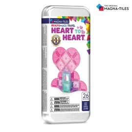 Magna-Tiles MicroMAGS 迷你磁力积木/ 心连心旅行套装 26片