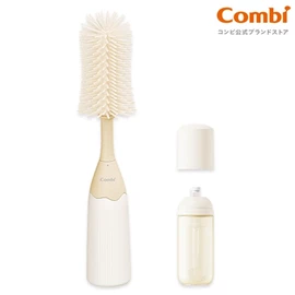 日本Combi 矽膠按壓泡泡奶樽刷