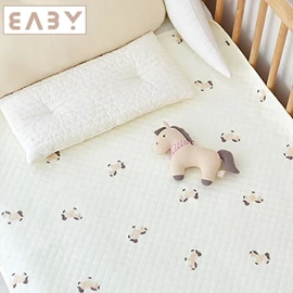 韩国Baby&I 高级纯棉透气防水垫-S码 小马