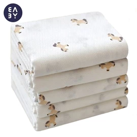 韓國Baby&I 純棉大紗巾/ 90×90cm 5塊裝 小馬