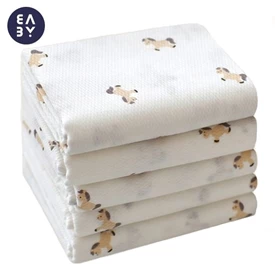 韓國Baby&I 純棉大紗巾/ 90×90cm 5塊裝 小馬