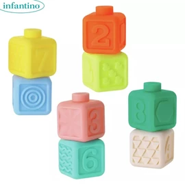 美國infantino 超柔軟堆疊積木套裝/ 8件裝