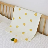 韓國Baby&I 高級純棉透氣防水墊-S碼 小雞