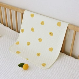 韓國Baby&I 高級純棉透氣防水墊-S碼 小雞