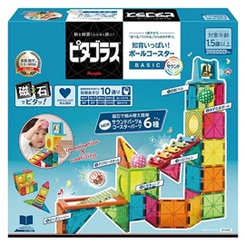 日本People 益智磁性积木BASIC系列/ 球滑道&声音游戏组 33片