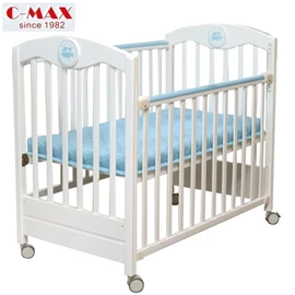 C-MAX 標準嬰兒床 #105 (附送3吋床褥)-白色