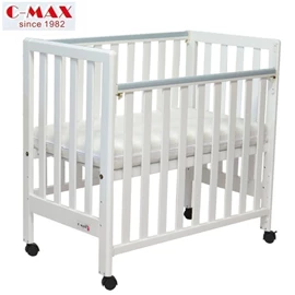 C-MAX 標準嬰兒床 #2020 (附送4吋床褥)-白色