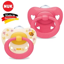 德國Nuk Signature 安撫奶嘴/ 6-18M 女仔色 兩個裝