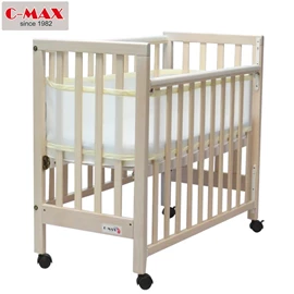 C-MAX 標準嬰兒床 #887-B (附送3吋床褥)-象牙木色
