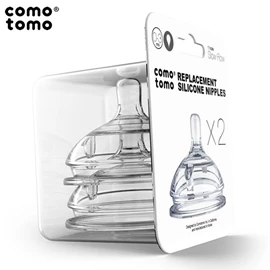 comotomo 矽膠替換奶嘴/ 慢流量 兩個裝