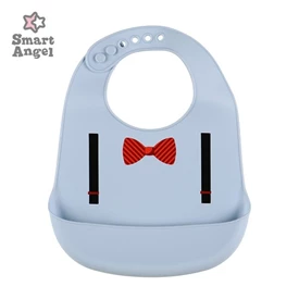 日本西松屋 Smart Angel 矽膠圍兜/ 煲呔