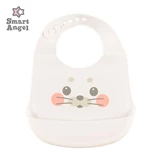 日本西松屋 Smart Angel 矽膠圍兜/ 小海豹