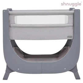 英國Shnuggle Air Lite 床邊嬰兒床/ 灰色