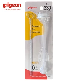 日本Pigeon 重力球吸管連清潔刷/ 330ml 專用