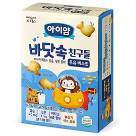 韓國ILDONG 海洋動物造型餅/ 牛奶味 50g