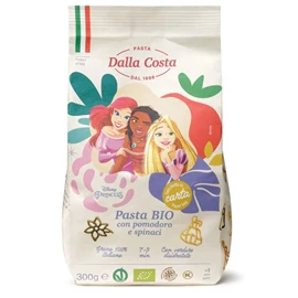 意大利Dalla Costa 有機卡通意粉/ 蕃茄菠菜  迪士尼公主 300g