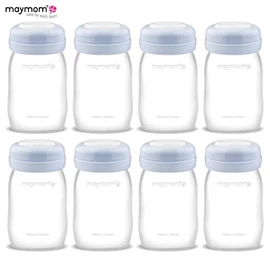 Maymom 寬口徑儲奶瓶/ 8個裝 160ml