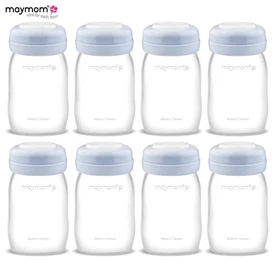 Maymom 寬口徑儲奶瓶/ 8個裝 160ml