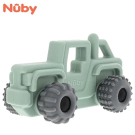 美國Nuby 矽膠固齒牙膠玩具/ 貨車