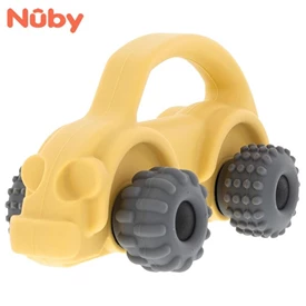 美國Nuby 矽膠固齒牙膠玩具/ 汽車