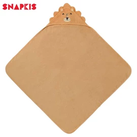 Snapkis 2合1 嬰兒浴巾連帽/ 獅子