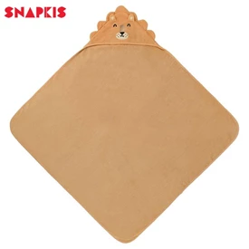 Snapkis 2合1 嬰兒浴巾連帽/ 獅子