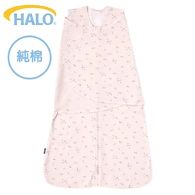美國Halo Swaddle 二合一嬰兒包被睡袋-純棉 1.5TOG 粉紅花卉