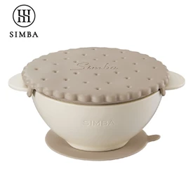 台灣小獅王 Simba 美味曲奇吸盤碗/ 杏茶