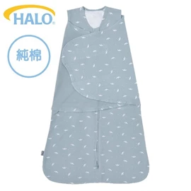 美國Halo Swaddle 二合一嬰兒包被睡袋-純棉 1.5TOG/ 藍色小鳥