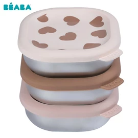 法國BEABA 不鏽鋼食物儲存器/ 3個裝 250ml Big Love