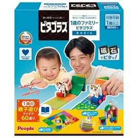 日本People 益智磁性积木BASIC系列/ 家庭套装 21片