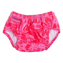 英國Konfidence 二合一嬰幼兒三層游泳學習泳褲-Pink Flower