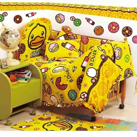 【Casablanca】嬰兒床 2件套(床單連枕袋)-B Duck