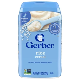 美國Gerber 嬰兒米糊/ 純米味 227g