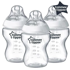 英國Tommee Tippee Closer to Nature PP 奶瓶-260ml 三個裝 白色