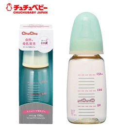 日本CHUCHU 自然.標準口徑 PPSU 奶瓶-150ml