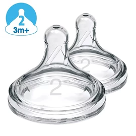 美國Dr. Brown's Options+ 仿母乳矽膠奶咀(兩個裝);;3M+